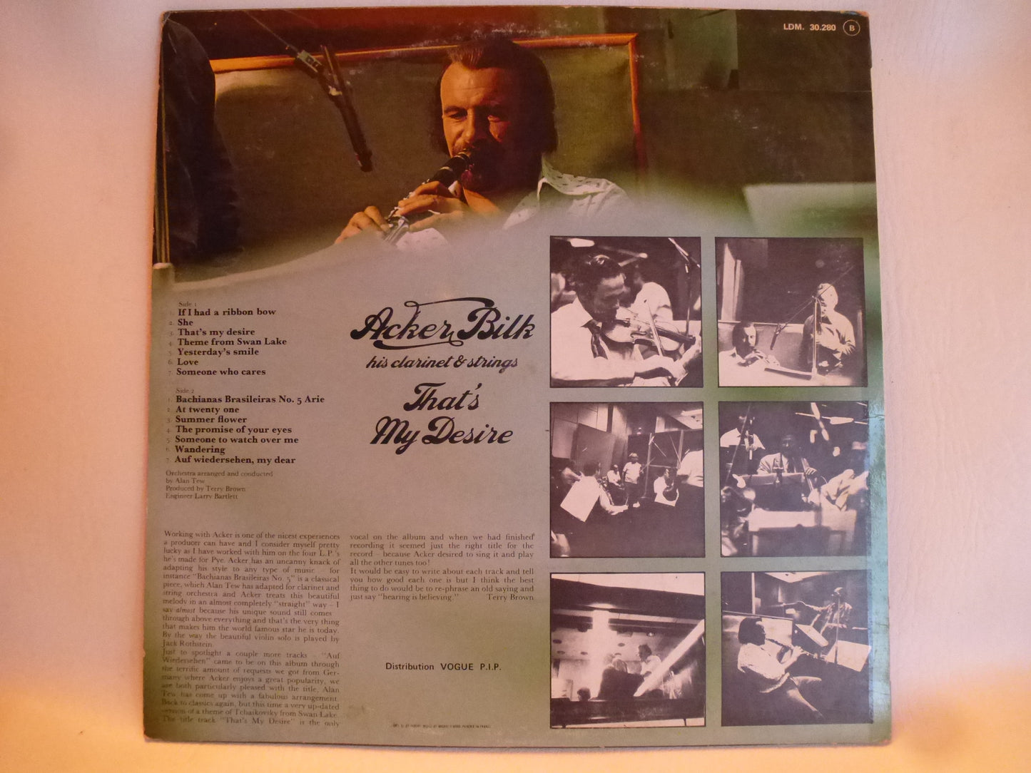 Acker Bilk nimmt mit 33 U/min den quadraphonischen Klang „Das ist mein Wunsch“ auf