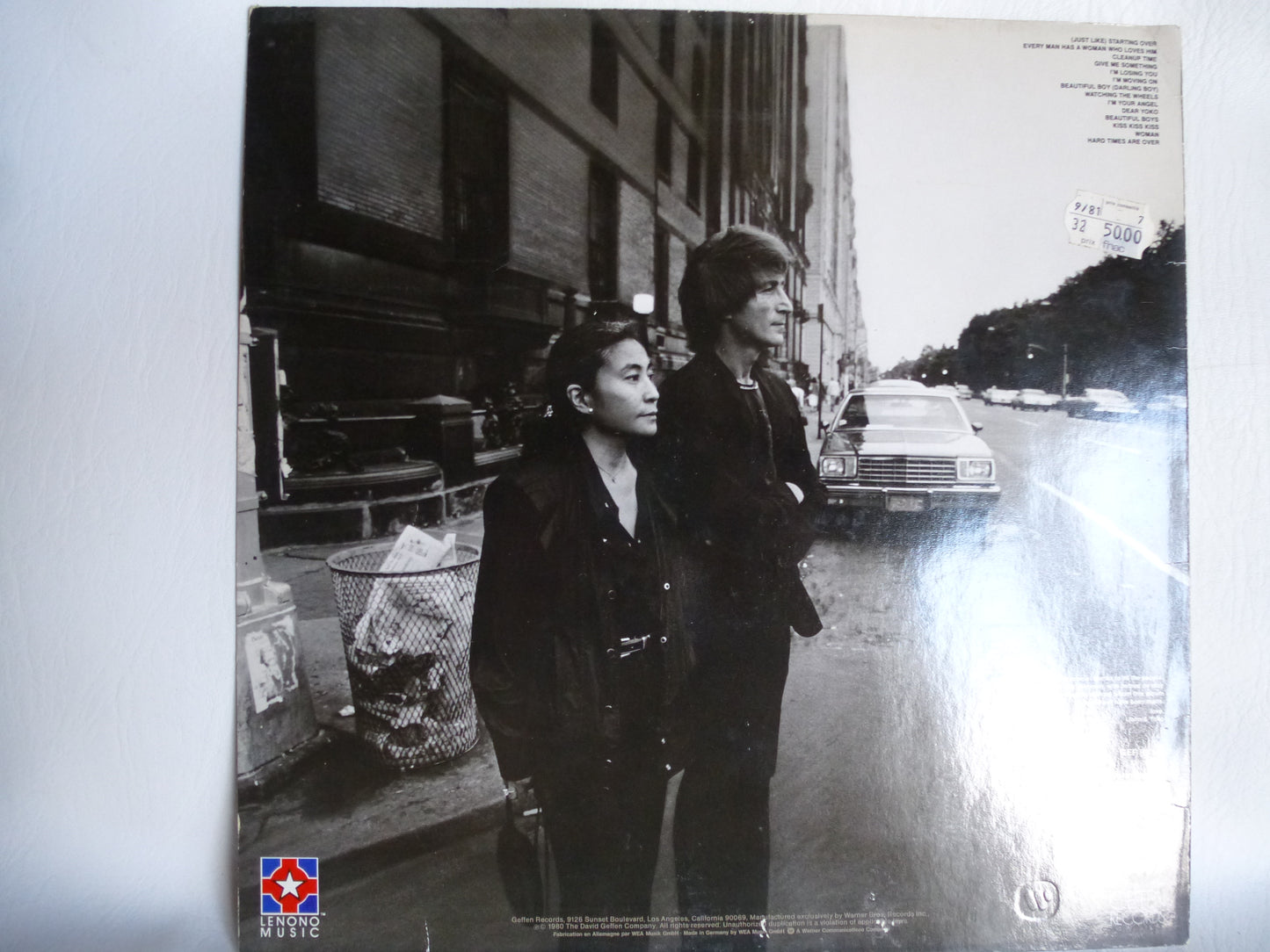 Disque 33 tours John Lennon et Yoko Ono « Double fantasy » 1980