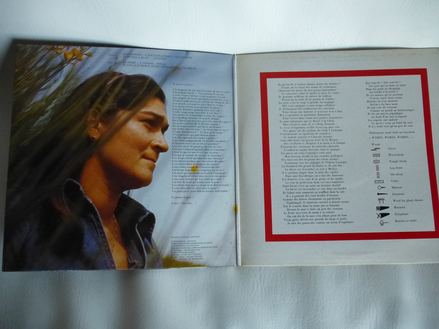 Disque 33 tours Léo Ferré « La Frime » 1977