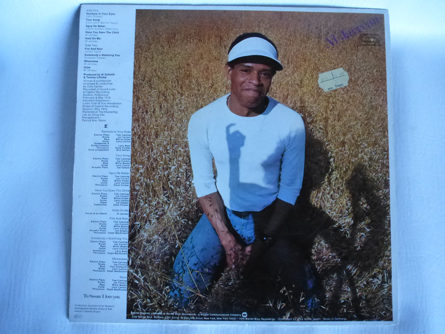 Disque 33 tours AL Jarreau « Glow »