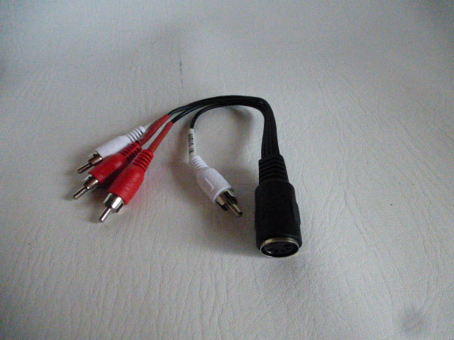 Câble audio adaptateur DIN/RCA