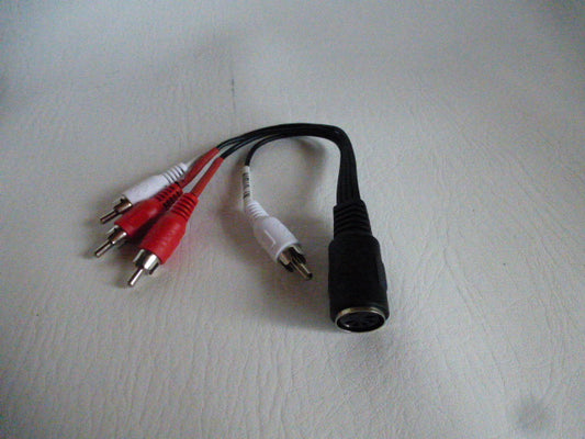 DIN/RCA adapter audio cable