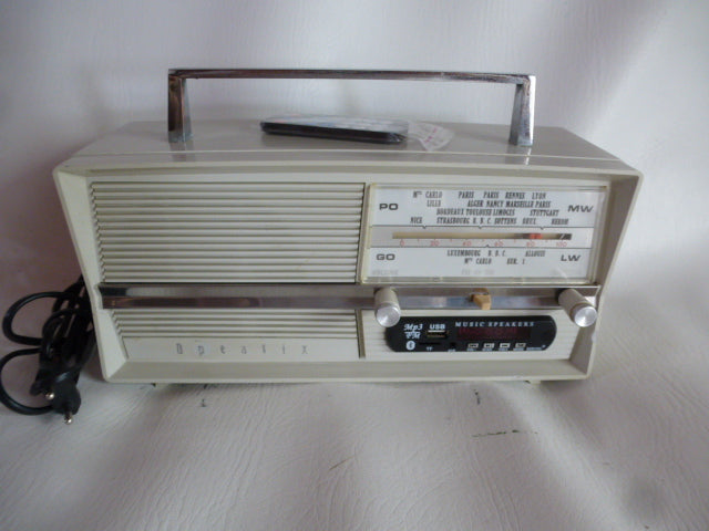 Poste radio de table « Vintage » Optalix Studio » bluetooth » + FM