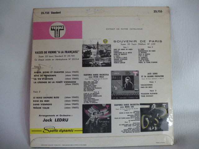 33 rpm record 25cm Teppaz "Vienna Waltzes"