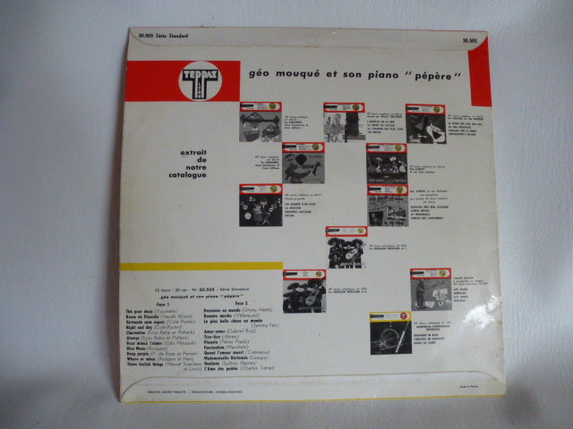 Teppaz 33 rpm record "Géo mouqué and his old piano"
