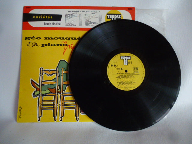 Teppaz 33 rpm record "Géo mouqué and his old piano"