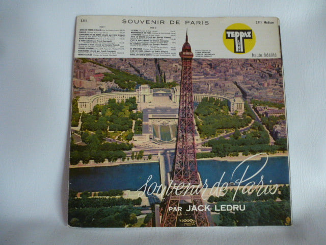 Teppaz 33 rpm album disc "Souvenir de Paris"