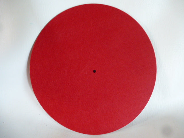 Tapis De Plateau Pour Tourne-disque En Feutre - Diamètre 295 Mm (12") - Épaisseur 3 Mm - Couleur Orange - Améliore La Qualité Sonore Et Réduit Les Vibrations