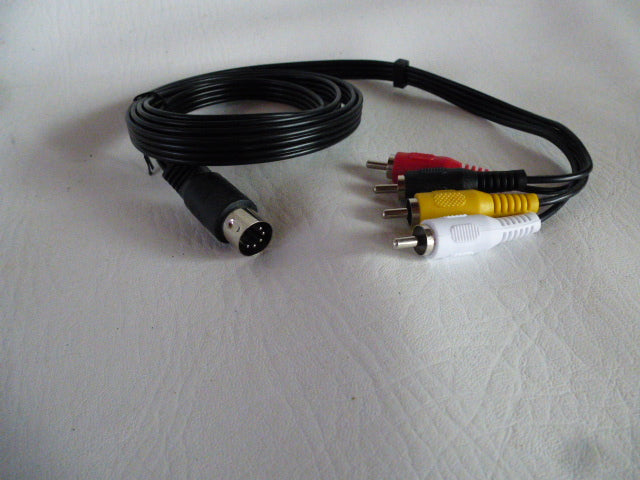 din audio cable / 4x rca
