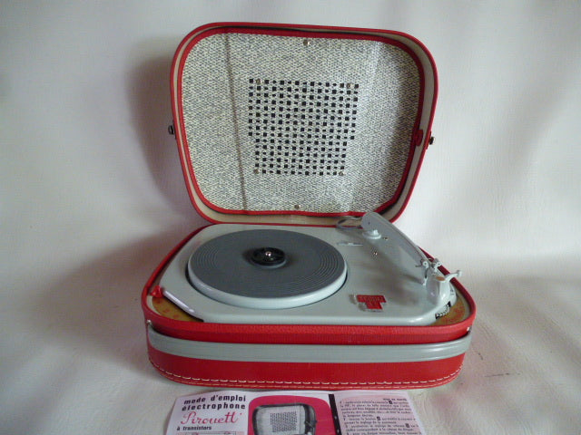 Electrophone « vintage » piles Teppaz Pirouett