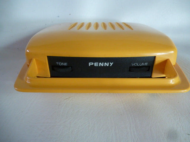 Mange-disques Penny piles secteur jaune