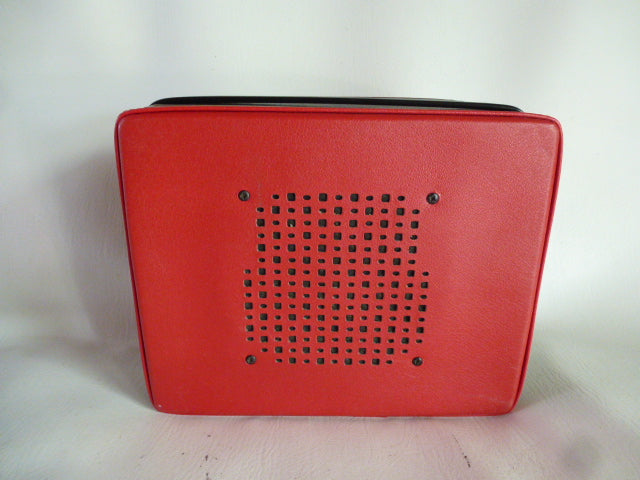 Joli petit électrophone Teppaz type Domino rouge et noir