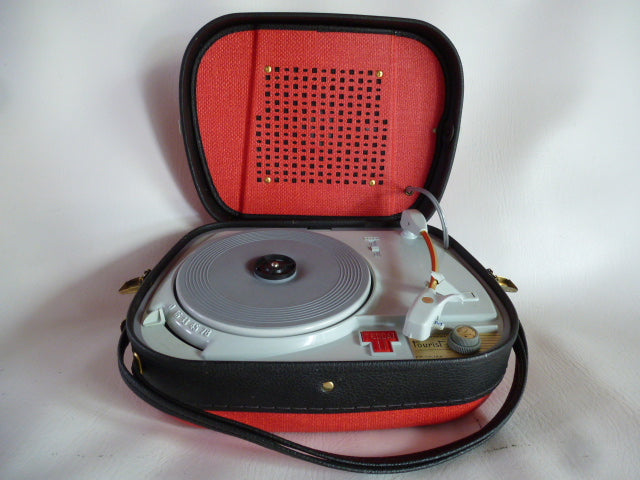 Electrophone Teppaz Tourist rouge et noir piles/secteur