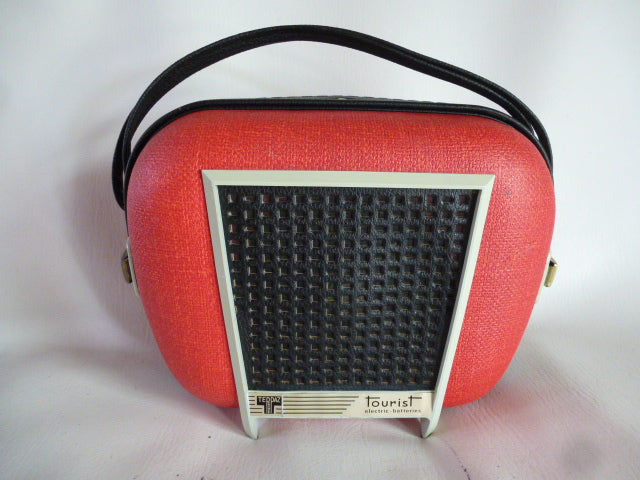 Electrophone Teppaz Tourist rouge et noir piles/secteur