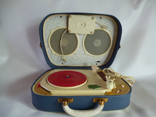 Electrophone vintage Teppaz Octave bleu air France