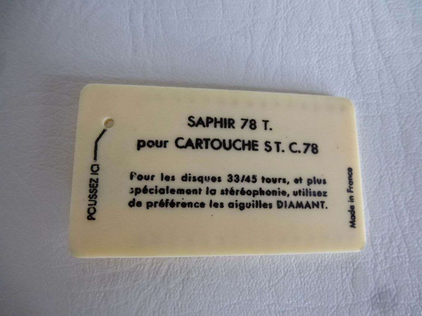 Pathé Marconi Saphir 78 U/min Typ STC78 