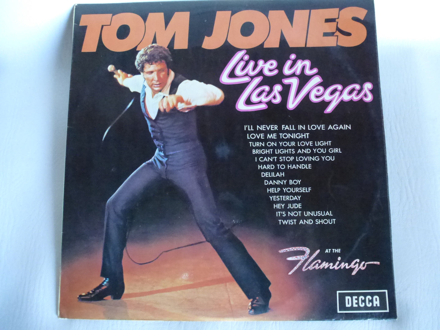 Disque 33 tours Tom Jones « Live in Las Vegas »