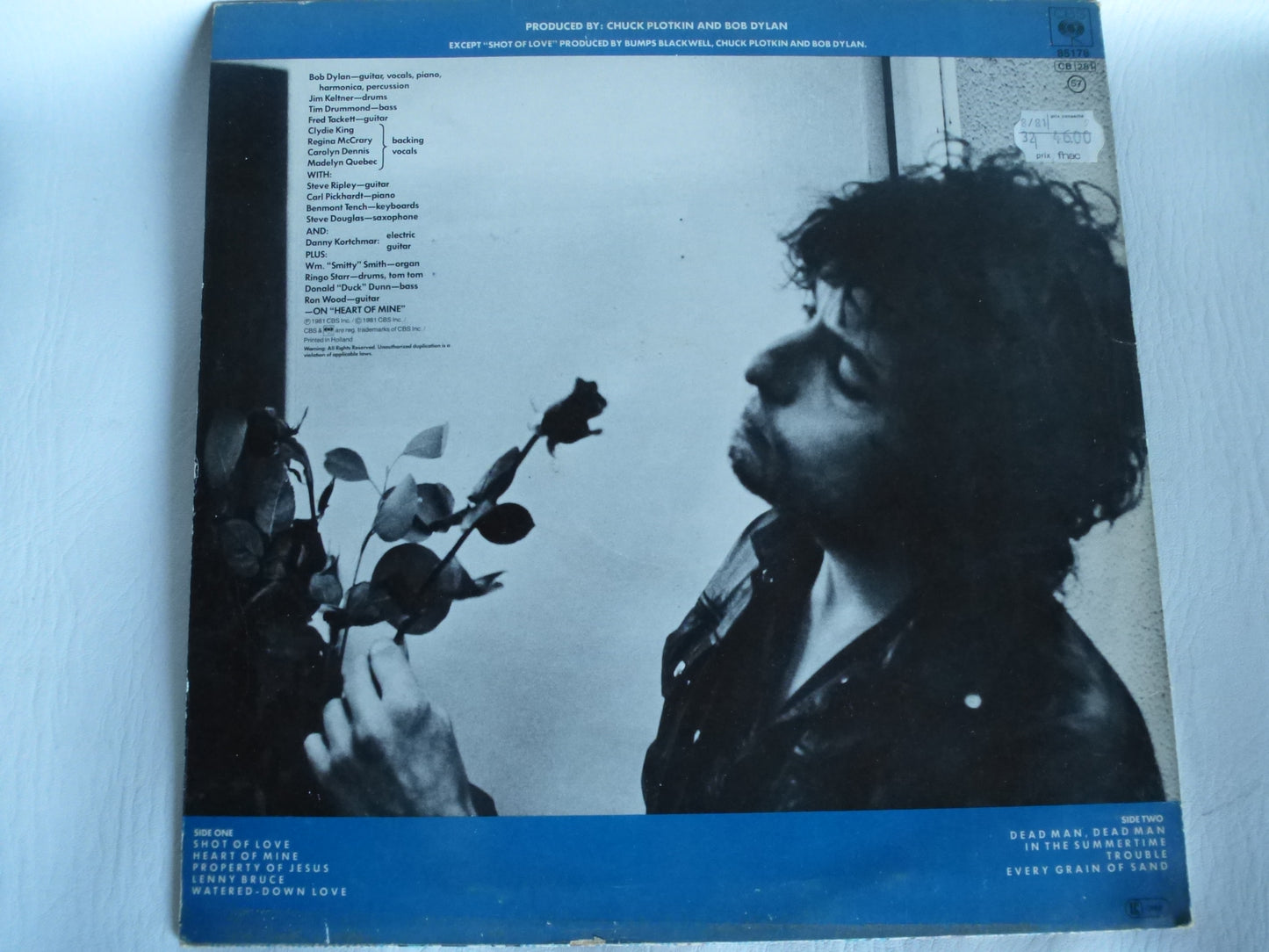 Bob Dylan 33 U/min-Platte „Shot of Love“ 1981