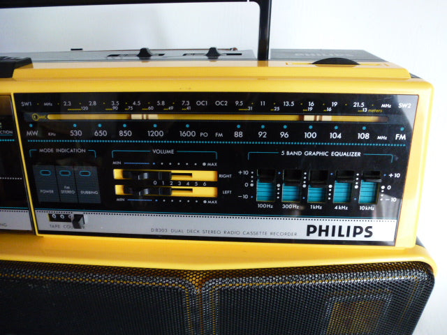 Philips D8303 Boombox-Doppelkassettenradio