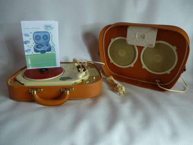ÉLECTROPHONE VINTAGE 60'S Valise aspect Crôcôdile, JOBOPHONE Id.Teppaz ÉLECTROPHONE VINTAGE 60'S Valise aspect Crôcôdile, JOBOPHONE Id.Teppaz