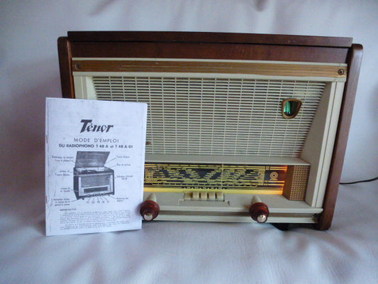 Combiné radiophono à lampes Ténor T48A "FM et bluetooth"
