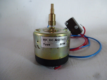 9-V-Elektrophonmotor für BSR-Plattenspieler und Teppaz-Elektrofone