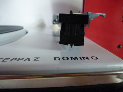 Nice little Teppaz Domino type red and black record player