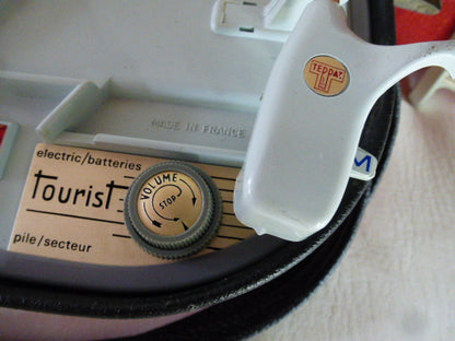 Electrophone Teppaz Tourist rouge et noir piles/secteur