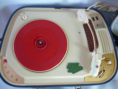 Electrophone vintage Teppaz Octave bleu air France