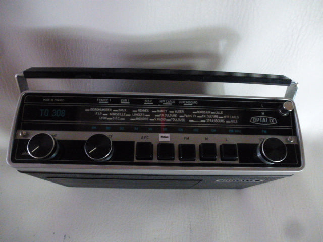 Optalix TO308 FM vintage radio brown