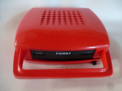 Penny record player, red mains batteries 