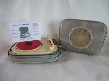 Teppaz Oscar vintage tube record player