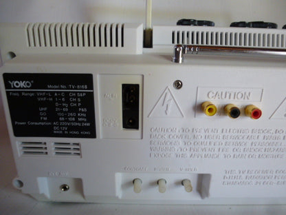 Radio cassette télé Yoko TV-816B
