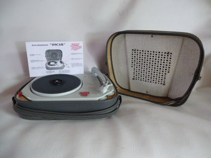 Teppaz Oscar 65 “Vintage” tube electrophone “LUXE” version