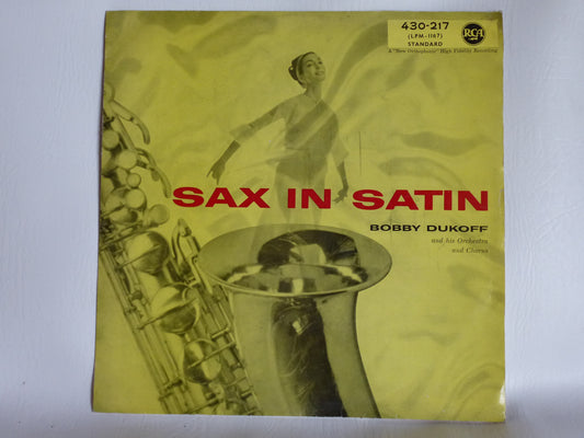 Disque 33 tours Bobby Dukoff  » Sax in Satin «