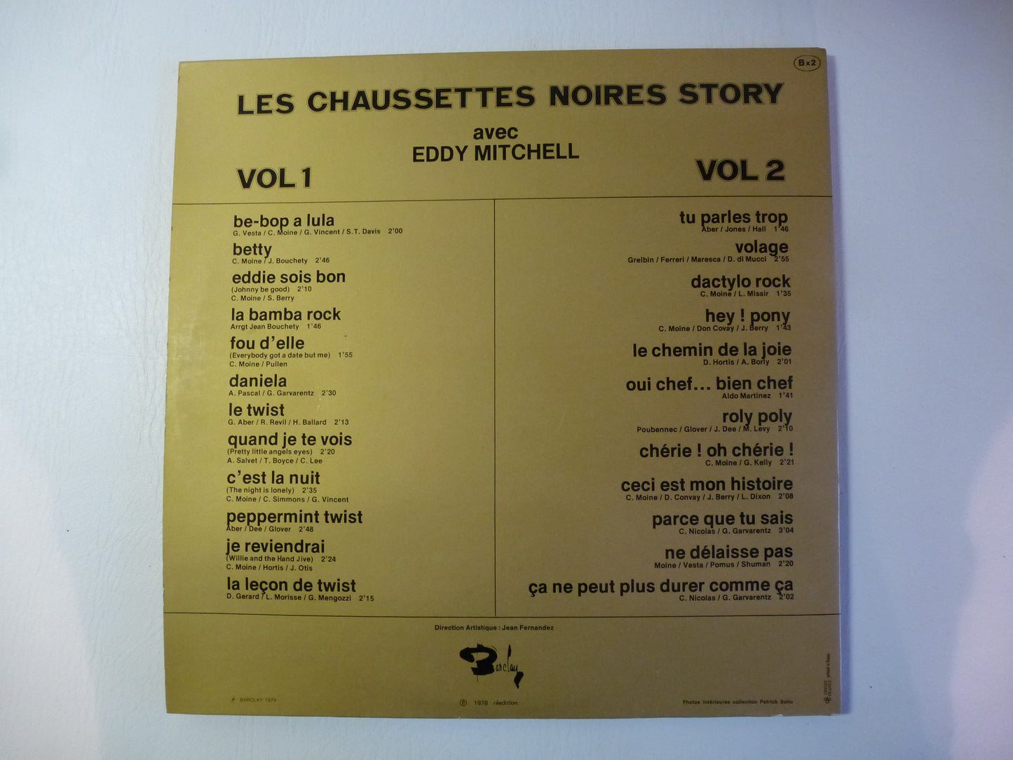 Disque double album vol 1 & 2 « Les chaussettes noires story »