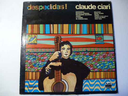 Disque 33 tours Claude Ciari  » Despedidas «